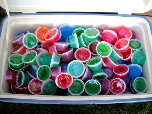 90's dance theme party jello shooters