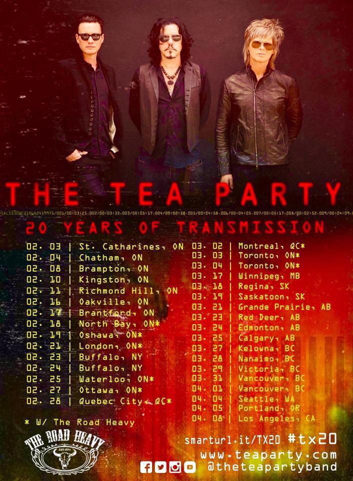 The Tea Party 20 Years of Transmission Tour