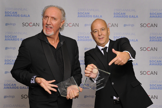 20121119 - Brian Smith & Ra McGuire with SOCAN Awards at Gala.2.640px