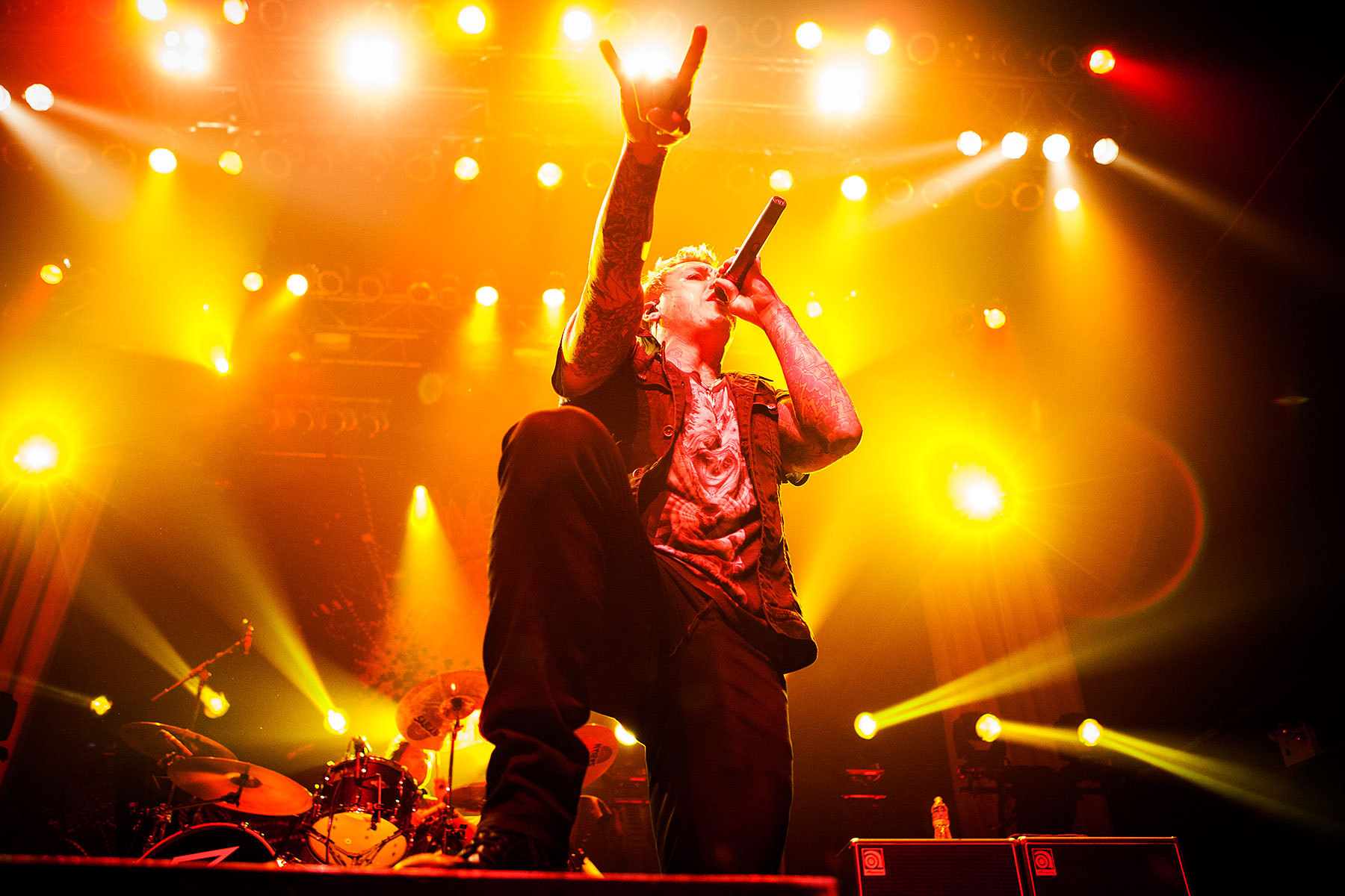 Papa Roach rock star pose