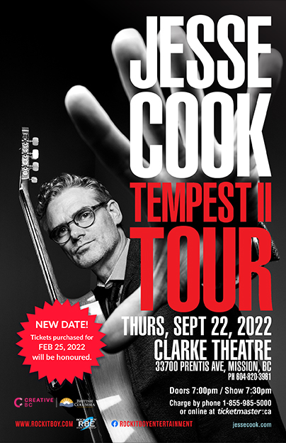 JESSE COOK - TEMPEST II TOUR